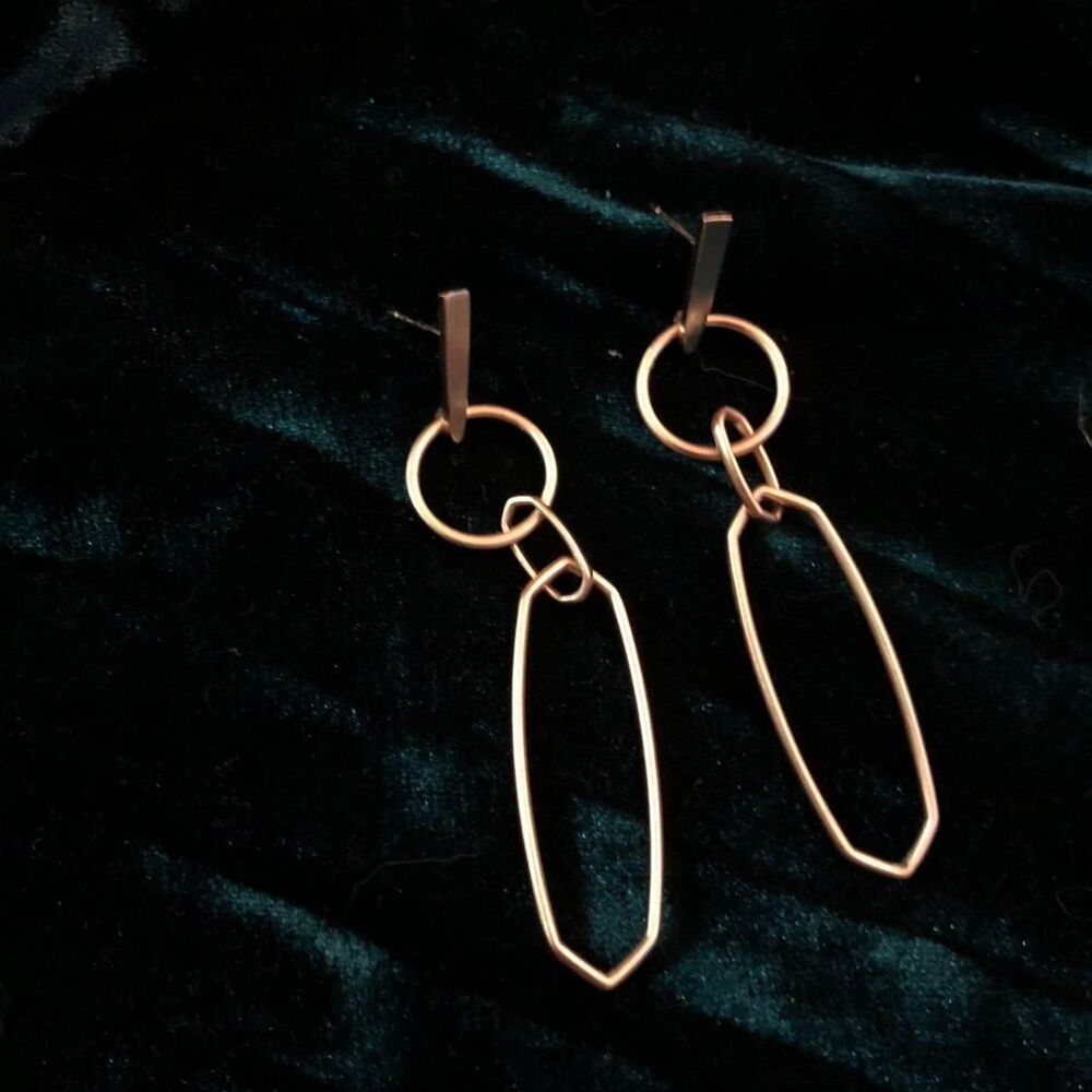Gold dangly earrings